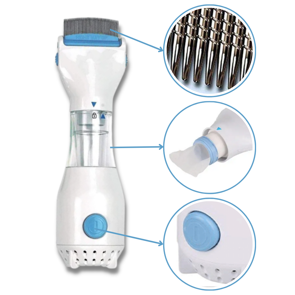 Peigne électrique anti-poux universel – traitement des poux efficace et produit contre les lentes