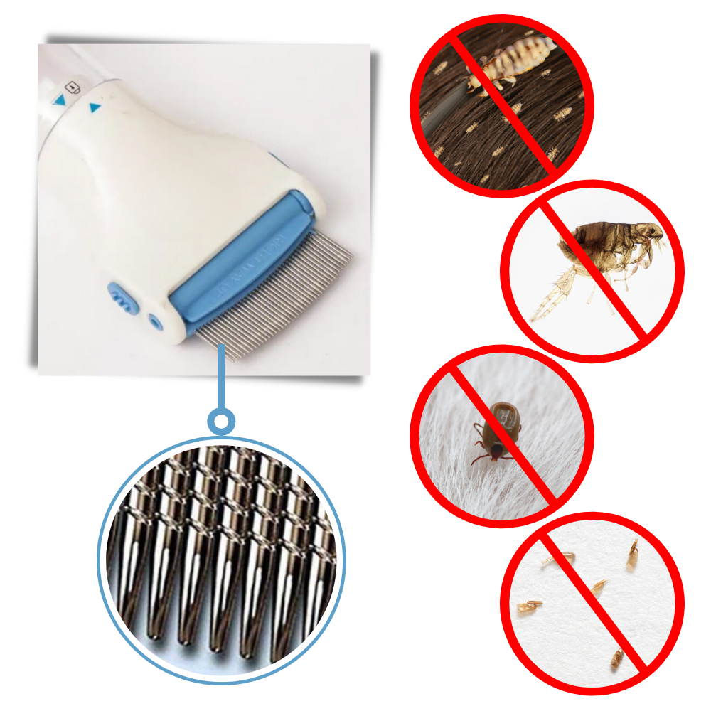 Peigne électrique anti-poux universel – traitement des poux efficace et produit contre les lentes