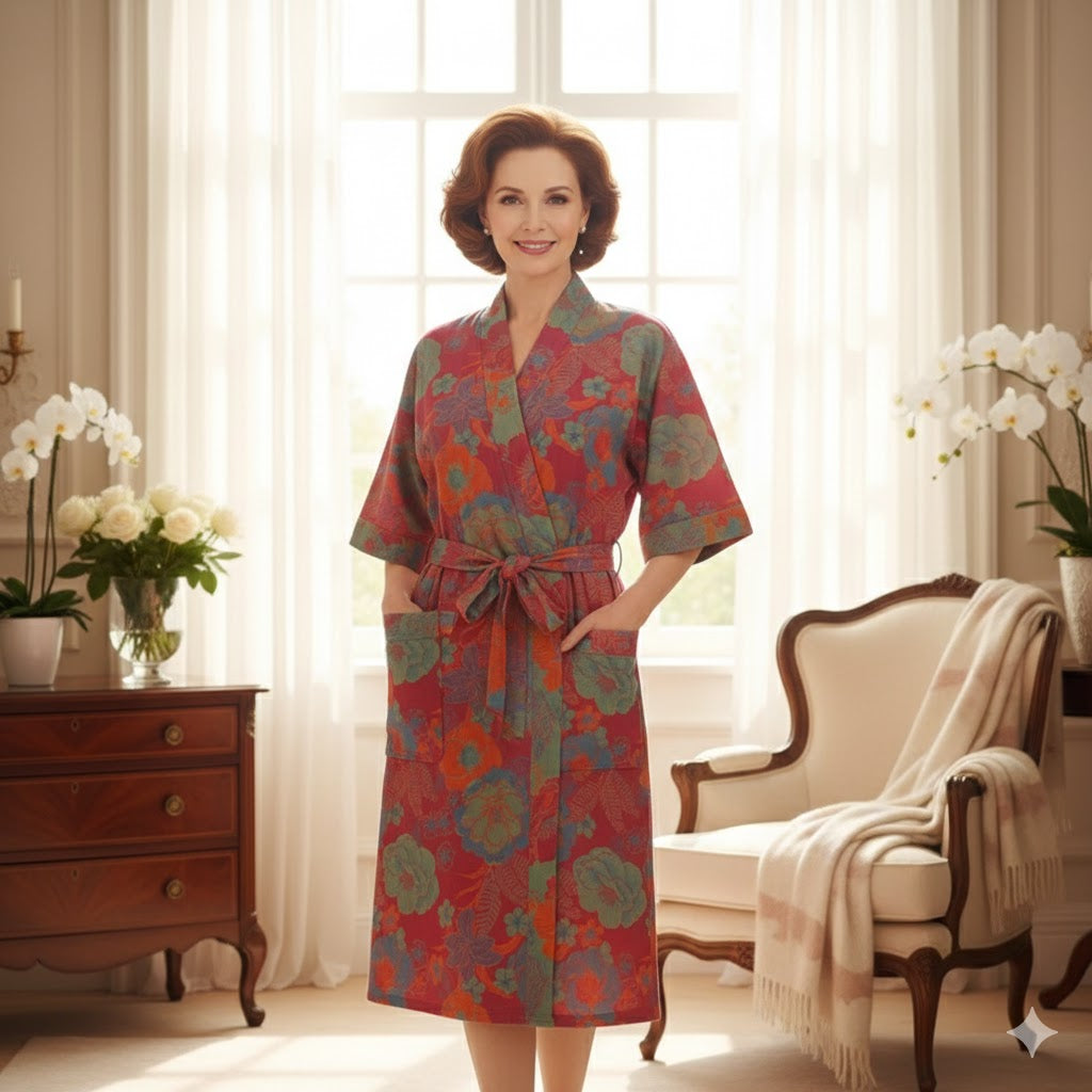 Light Cotton Dressing Gown for Women