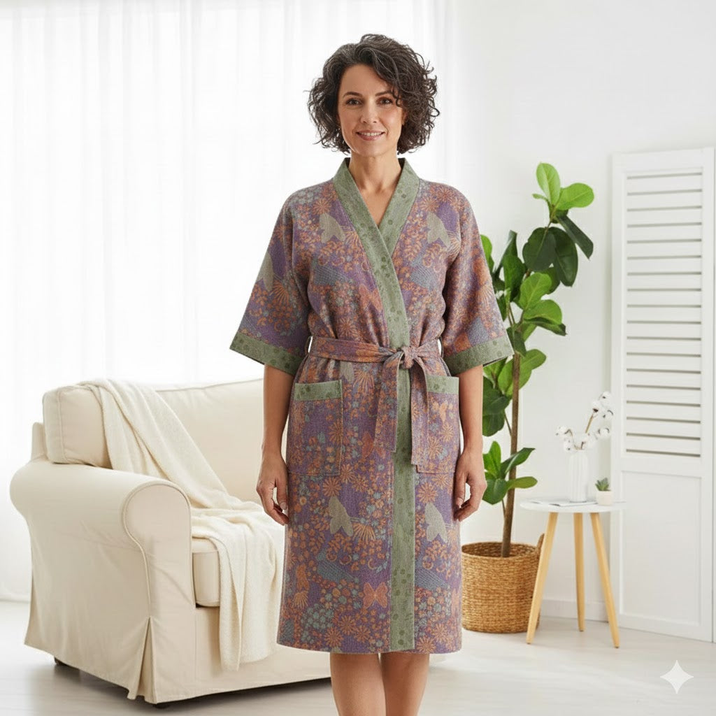 Light Cotton Dressing Gown for Women