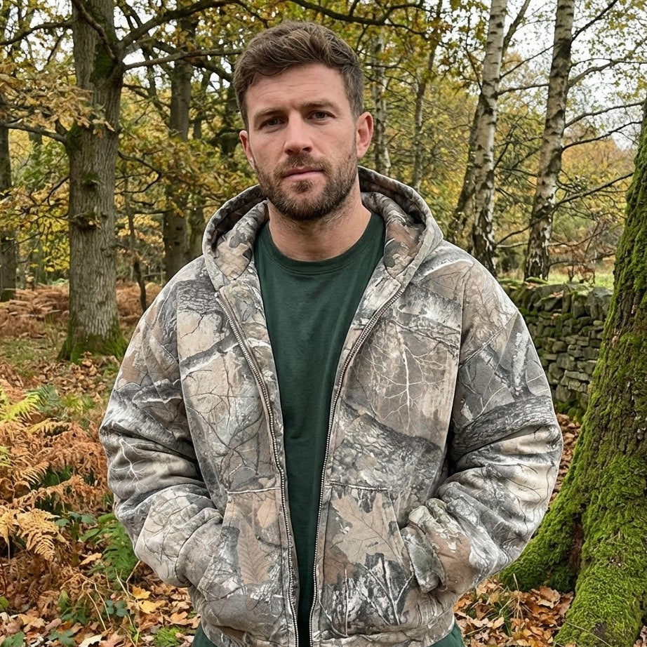 Camo Hoodie Soft Fleece Comfort | Streetwear Fit, Warm & Perfect for Layering
