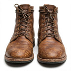 Ankle Boots for Men – Premium Leather Lace-Up Style | Brown Casual/Smart Everyday Wear