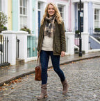 Womens Boots Slouch – Flat Suede Ankle Style