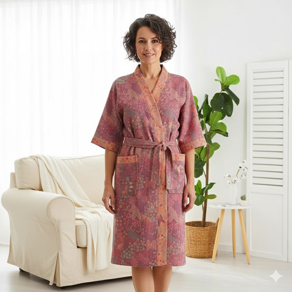 Light Cotton Dressing Gown for Women