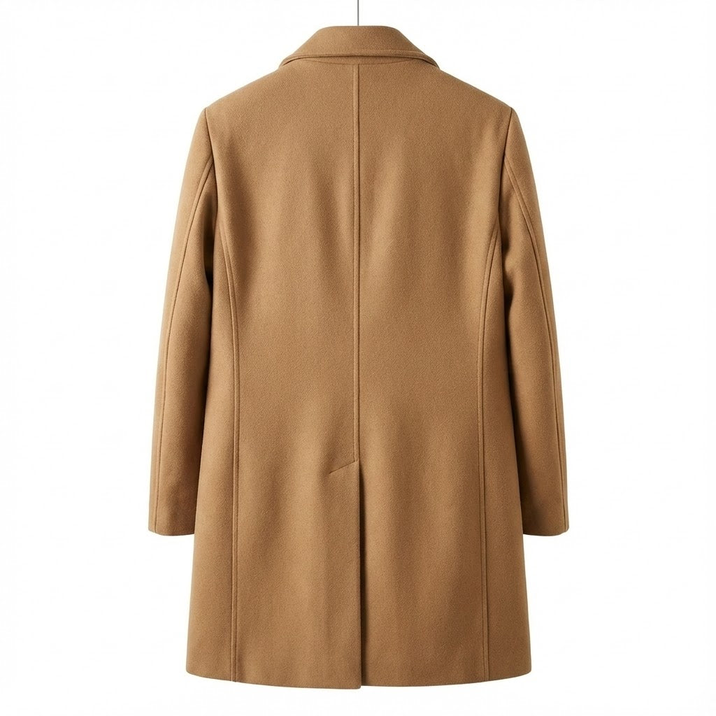 Winter Long Coat Men – Classic Wool Overcoat | Smart, Warm & Ideal for Formal or Casual Wear