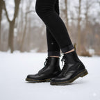 Women’s Ankle Boots – Waterproof Mid-Length Ski Boots with Lacing and Sole Support