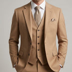 Men’s Slim Fit Three-Piece Suit | Tailored Jacket, Waistcoat & Trousers for Weddings and Formal Events