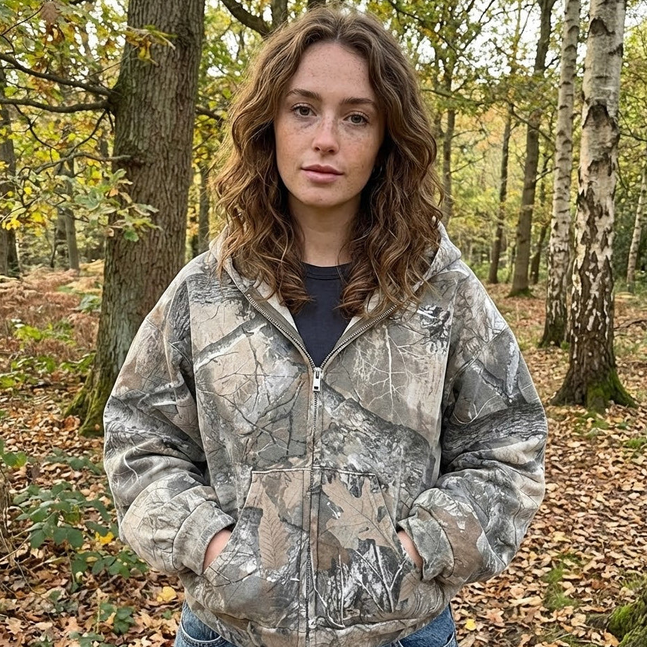 Camo Hoodie Soft Fleece Comfort | Streetwear Fit, Warm & Perfect for Layering