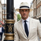 Men’s Handmade Panama Hat | Wide Brim, Classic Crown & Ideal for Spring/Summer Smart Casual Wear