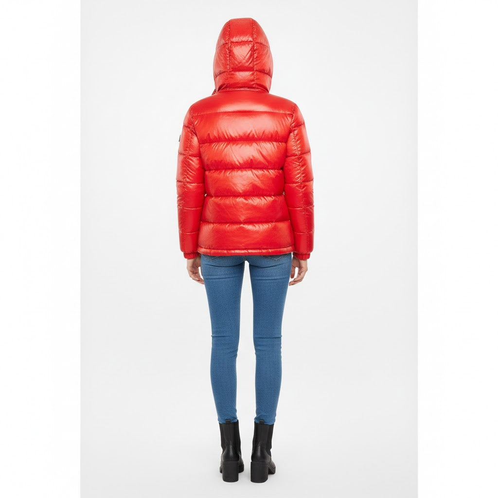 Shiny Women's Winter Jacket - Lightweight, Warm Cold Protection Coat