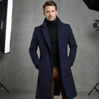 Winter Long Coat Men – Classic Wool Overcoat | Smart, Warm & Ideal for Formal or Casual Wear