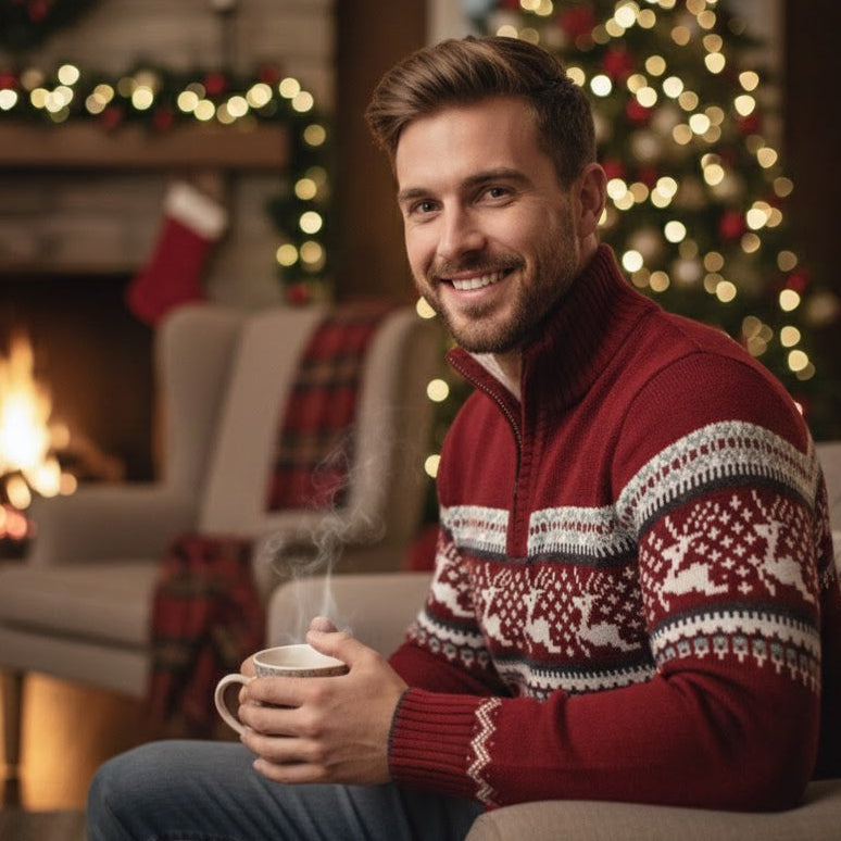 Christmas Sweater Men - Festive, Warm & Soft Knit