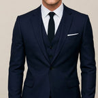 Men's Slim Fit 3-Piece Formal Suit | Single Breasted Blazer, Waistcoat & Trousers for Weddings and Business Events