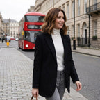 Women’s Structured Blazer Coat | Tailored, Buttoned Design for Business & Smart Casual Wear