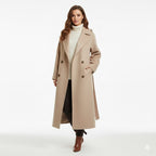 Ladies Wool Overcoat - Long Overcoat for Winter