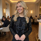 Women´s Sequin Bow Cardigan