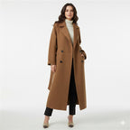 Ladies Wool Overcoat - Long Overcoat for Winter