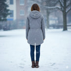 Hooded Winter Jacket for Women – Comfortable Long Coat with Pockets