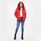 Shiny Women's Winter Jacket - Lightweight, Warm Cold Protection Coat