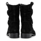 Womens Boots Slouch – Flat Suede Ankle Style