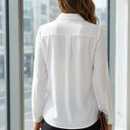 Women’s Tailored Blouse | Classic Button-Up Shirt for Business and Casual Daywear
