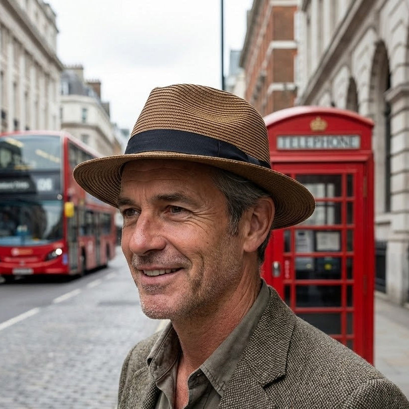 Men’s Handmade Panama Hat | Wide Brim, Classic Crown & Ideal for Spring/Summer Smart Casual Wear