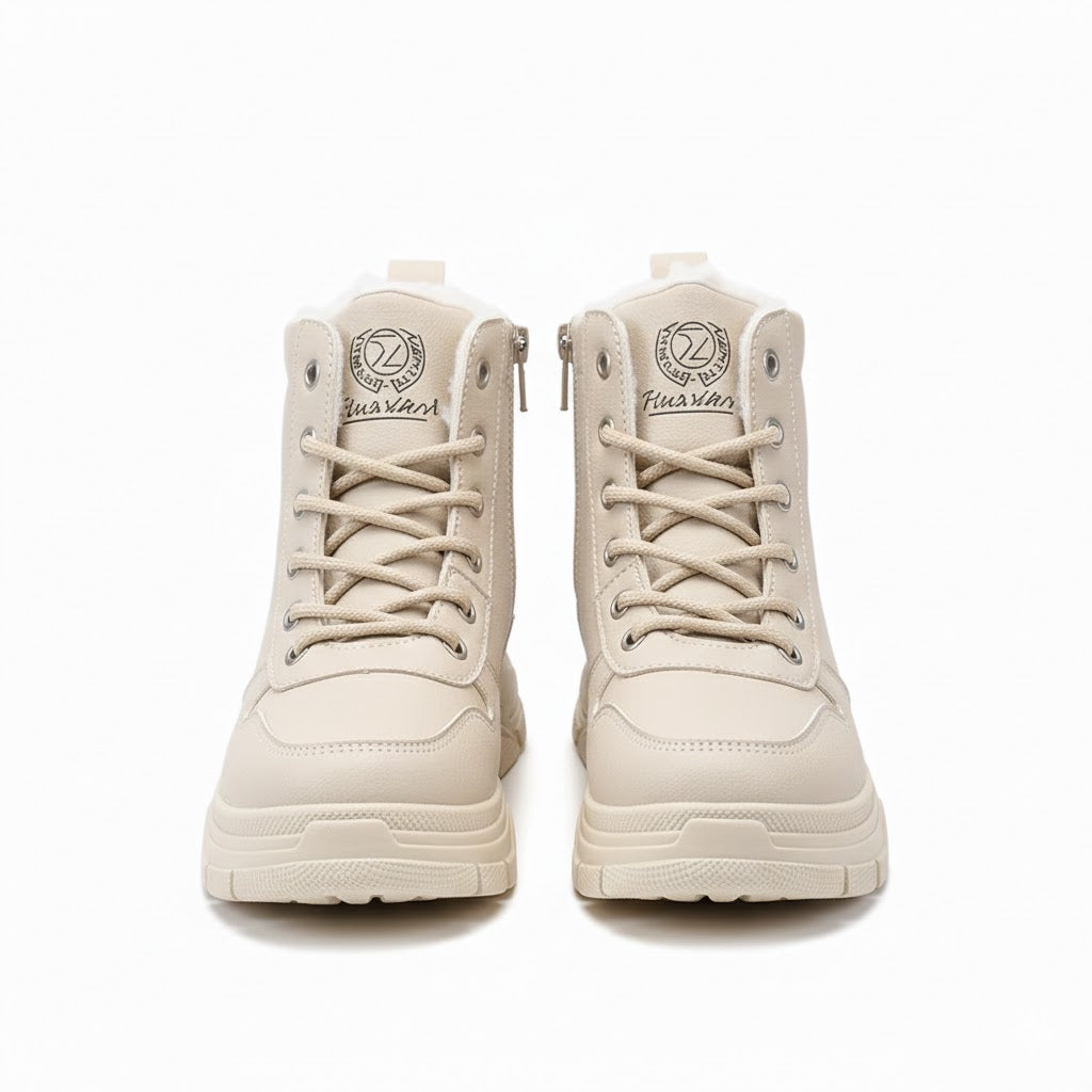 Winter Boots for Women - Casual, Solid Color Pattern, Ideal for the Cold Season