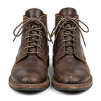 Ankle Boots for Men – Premium Leather Lace-Up Style | Brown Casual/Smart Everyday Wear