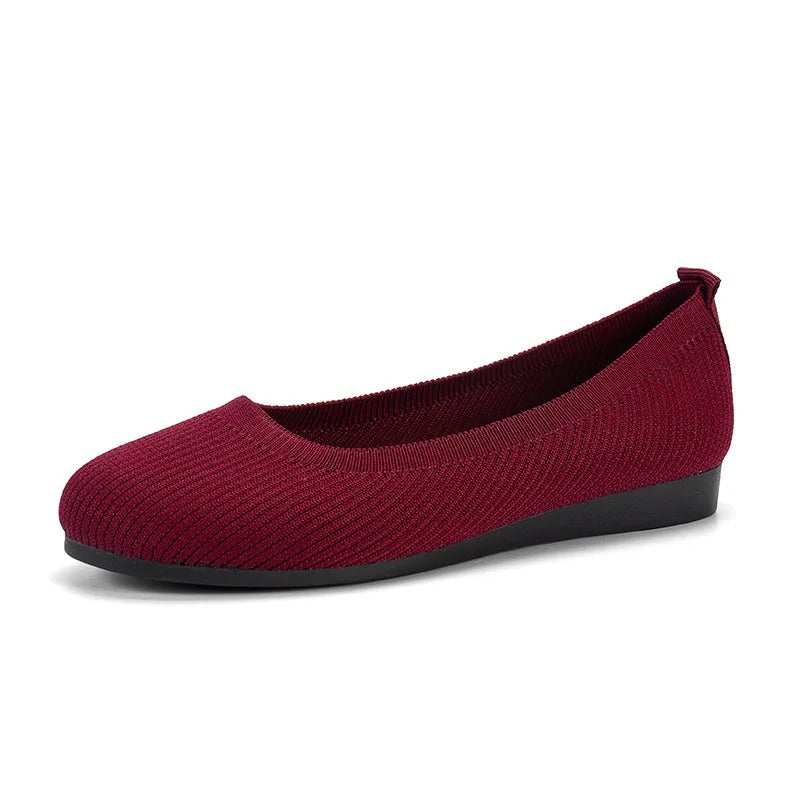 Ergonomic Pain-Relieving Ballerina Flats | Non-Slip, Breathable & Ideal for Foot Health and Everyday Wear