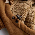 Men's Lightweight Fleece Winter Jacket | Adjustable Hood, Zipper Pockets & Ideal for Everyday Wear